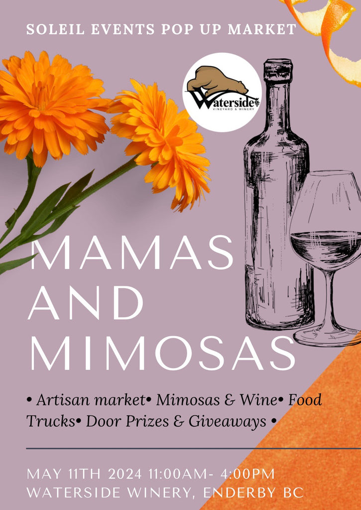 Join us for this Mamas & Mimosas event at Waterside Winery May 11th!!