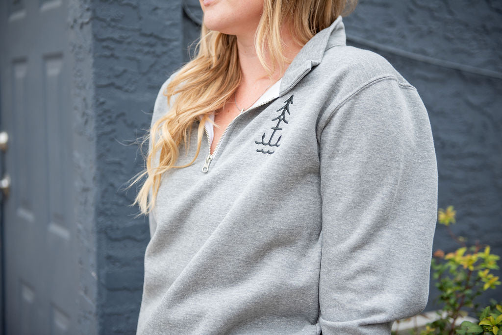 Lake & Life ANCHOR 1/4 Zip Sweater -MADE IN CANADA! – Lake and