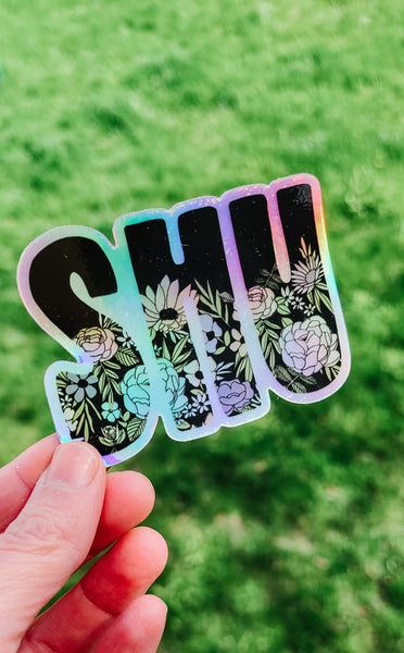 The 70's SHU Holographic Die Cut Sticker