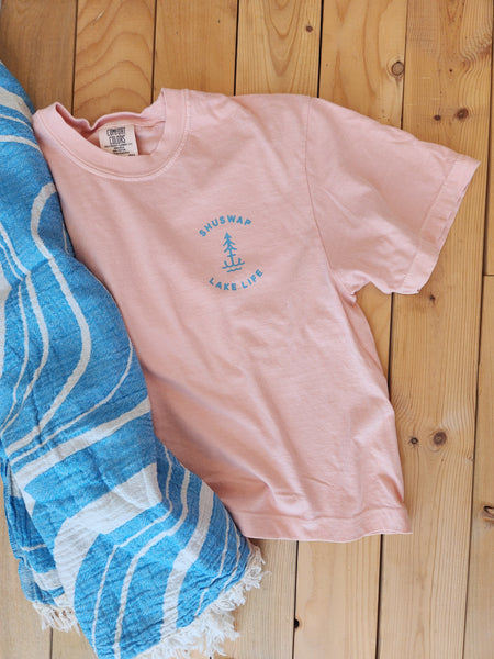 SHUSWAP LAKE LIFE ANCHOR  Retro CROP T-Shirt (NEW COLOUR!)