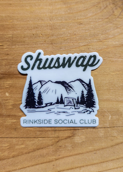 Shuswap Rinkside Social Club Vinyl Sticker (NEW!)