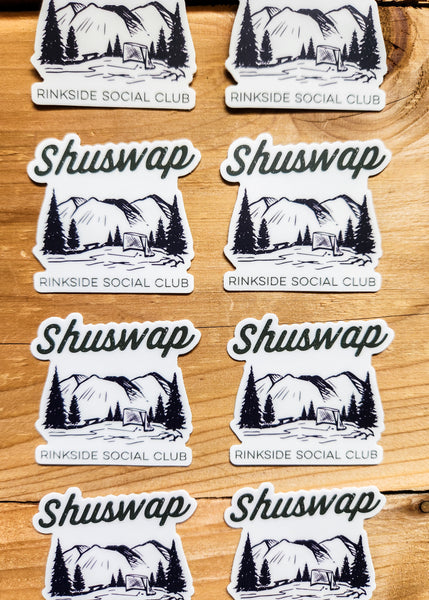Shuswap Rinkside Social Club Vinyl Sticker (NEW!)