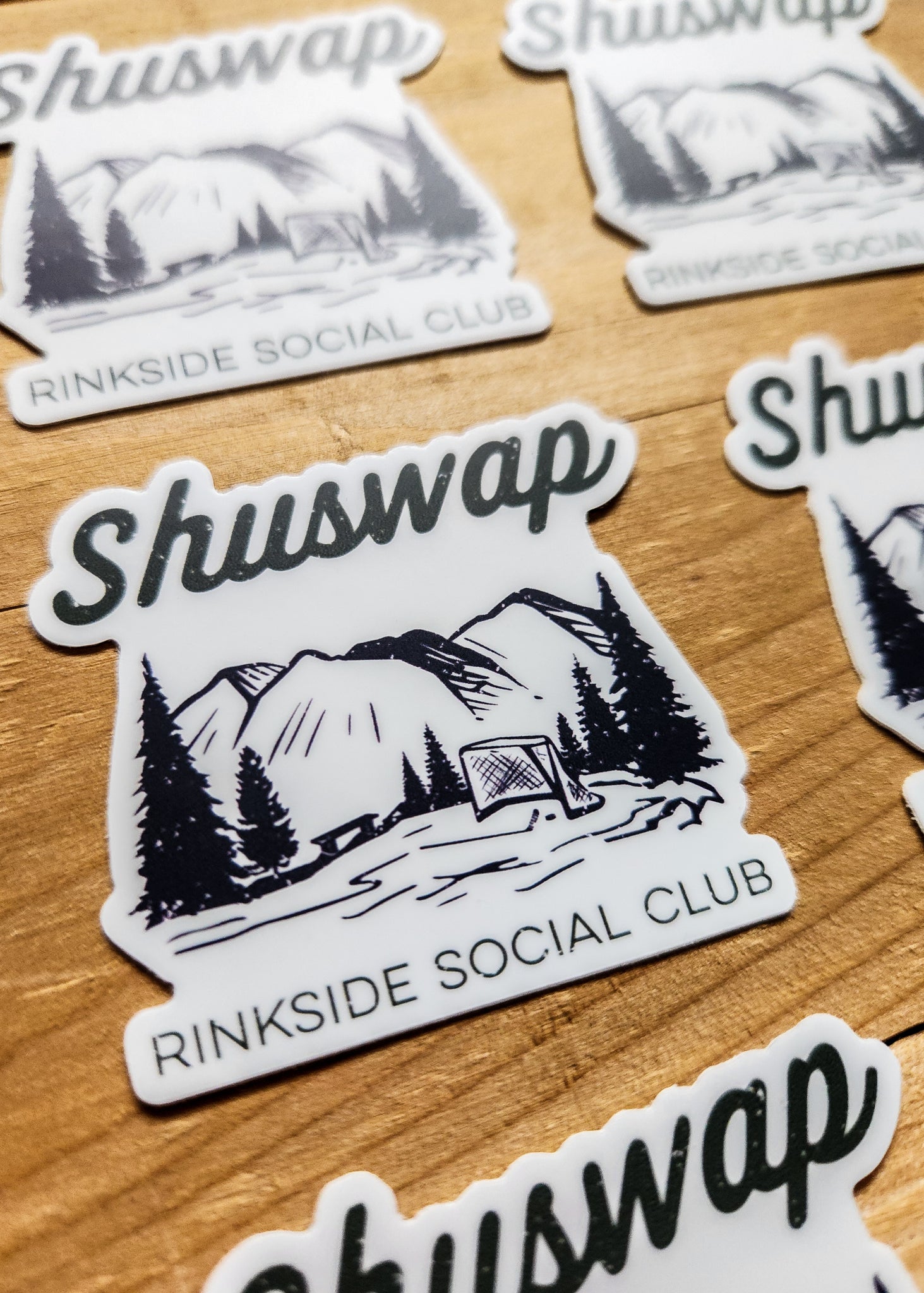 Shuswap Rinkside Social Club Vinyl Sticker (NEW!)