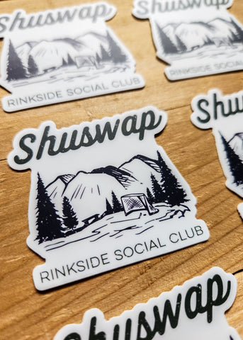 Shuswap Rinkside Social Club Vinyl Sticker (NEW!)