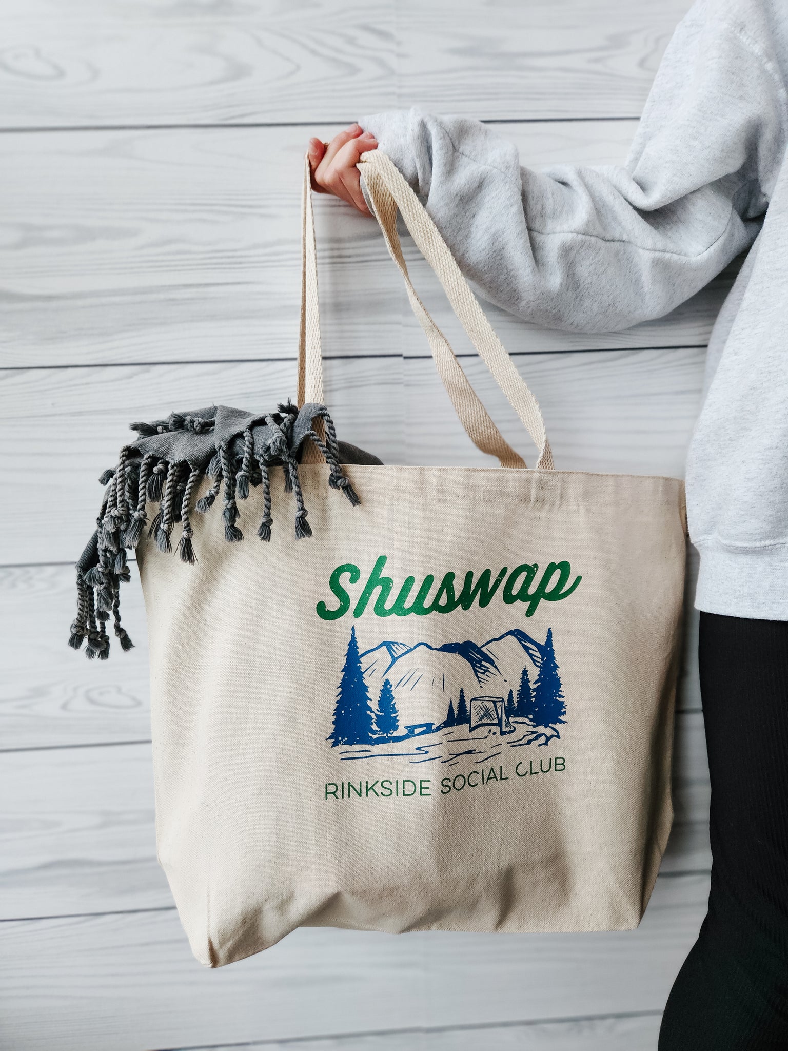 Shuswap Rinkside Social Club Canvas Tote (NEW!)