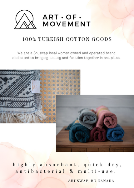 Art of Movement Turkish Cotton Towels & Blankets (NEW!)