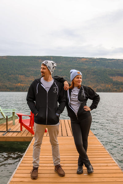 Shuswap ANCHOR Unisex Zip-Up Hoodie (NEW!)