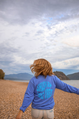 Shuswap Lake Vibes Retro Unisex Long Sleeve (NEW Colour!)