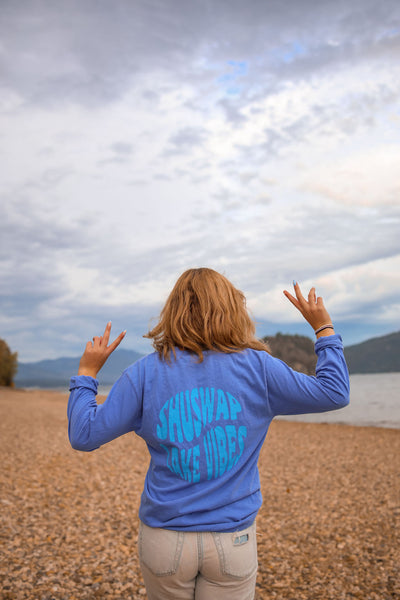 Shuswap Lake Vibes Retro Unisex Long Sleeve (NEW Colour!)