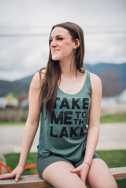 TAKE ME TO THE LAKE  Ladies Festival Tank