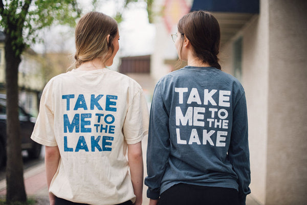 TAKE ME TO THE LAKE  Unisex Retro T-Shirt  (NEW!)