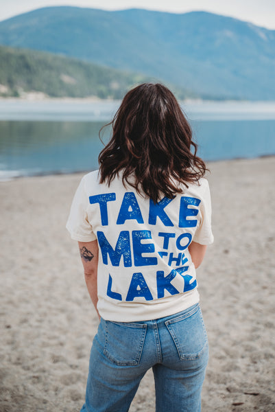 TAKE ME TO THE LAKE  Unisex Retro T-Shirt (NEW COLOUR!)