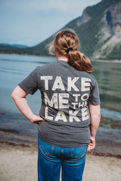 TAKE ME TO THE LAKE  Unisex Retro T-Shirt (NEW COLOUR!)