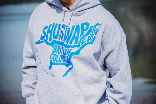 Shuswap Lake Map unisex Hoodie (NEW!)