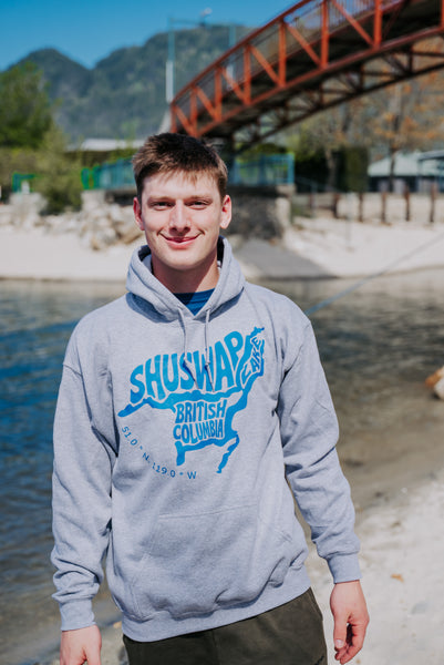 Shuswap Lake Map unisex Hoodie (NEW!)