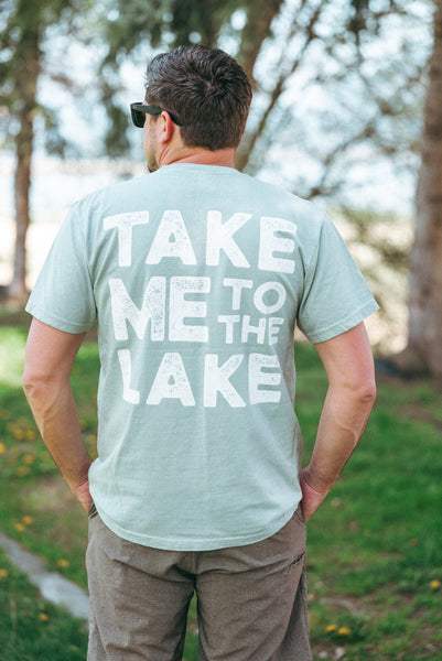 TAKE ME TO THE LAKE  Unisex Retro T-Shirt  (NEW Colour)