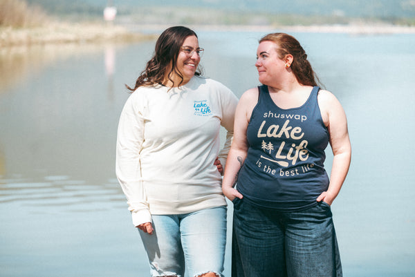 Shuswap Lake Life is the Best Life unisex Lightweight Crew (NEW!)