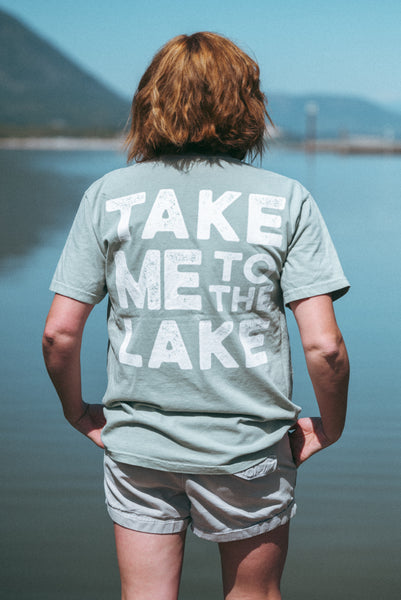 TAKE ME TO THE LAKE  Unisex Retro T-Shirt  (NEW Colour)