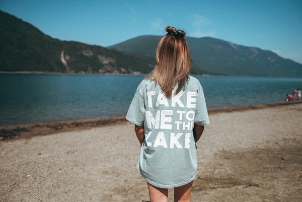 TAKE ME TO THE LAKE  Unisex Retro T-Shirt  (NEW Colour)