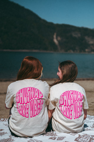 SHUSWAP LAKE VIBES Unisex Retro T-Shirt  (NEW!)