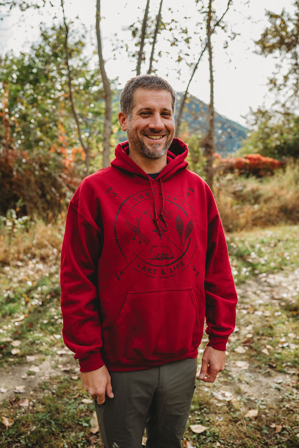 Shuswap Winter Compass Unisex Hoodie (BACK + NEW COLOUR!!)