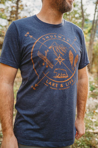 Shuswap Winter Compass Unisex T-shirt (NEW COLOUR!)