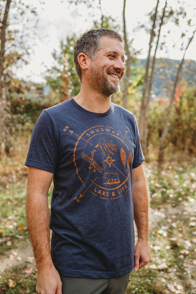 Shuswap Winter Compass Unisex T-shirt (NEW COLOUR!)