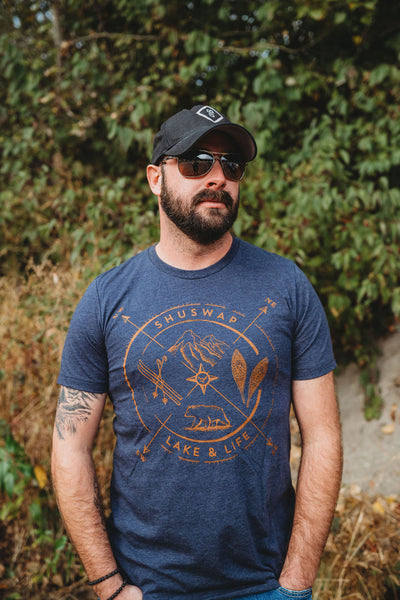 Shuswap Winter Compass Unisex T-shirt (NEW COLOUR!)