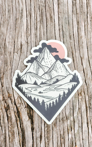 Mountain Life Vinyl Sticker