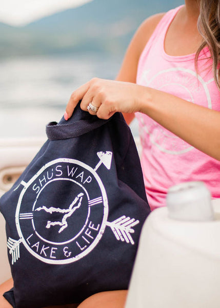 Shuswap Badge Canvas Tote