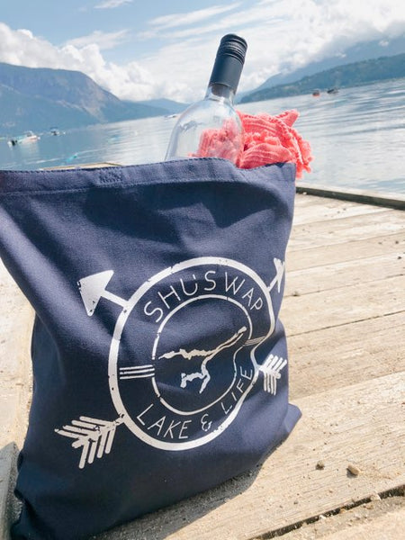 Shuswap Badge Canvas Tote