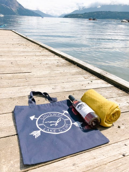 Shuswap Badge Canvas Tote