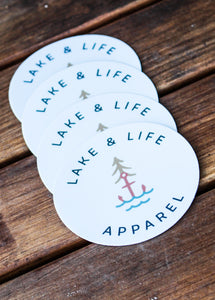 Lake & Life Apparel Custom Logo Sticker