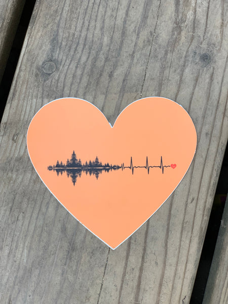 Shuswap Has "Orange" Heart Vinyl Sticker