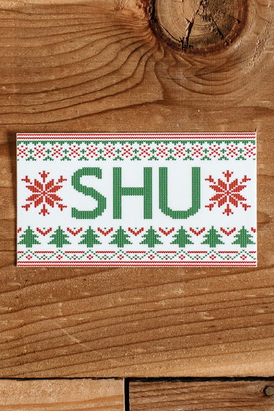 SHU Christmas Vinyl Sticker